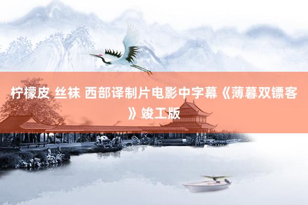 柠檬皮 丝袜 西部译制片电影中字幕《薄暮双镖客》竣工版